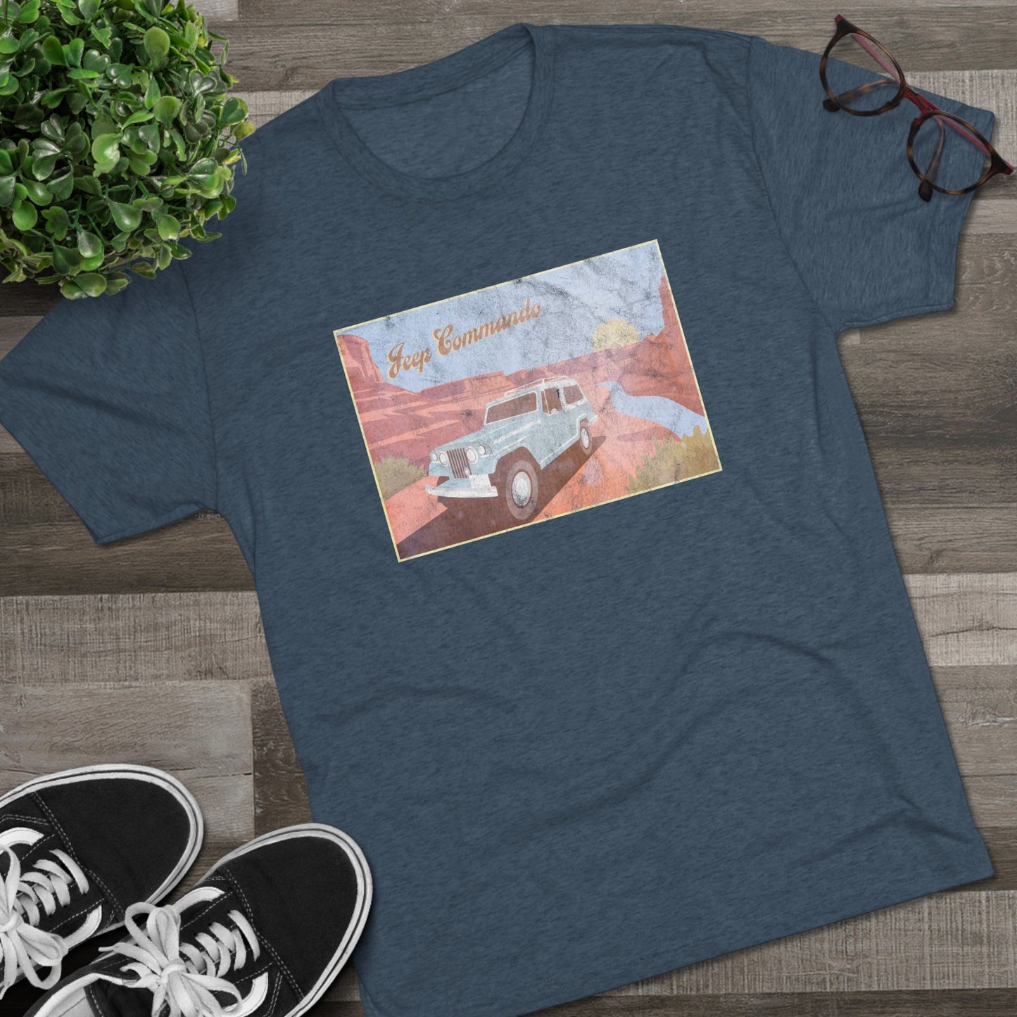 Command Attention Jeep Commando Vintage Postcard T-shirt